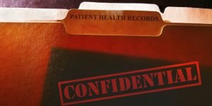 Confidential Health records folders