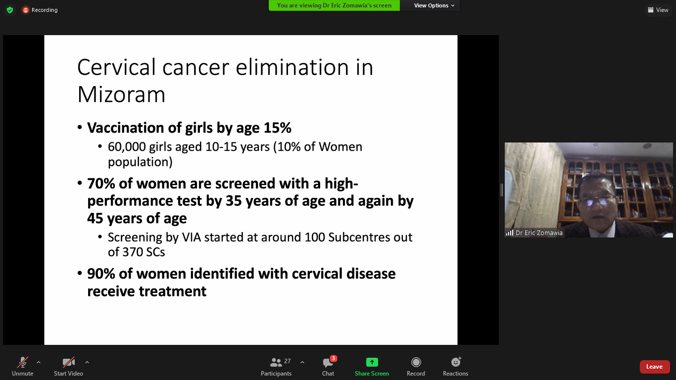 Dr. Eric Zomawia, Cervical Cancer Elimination